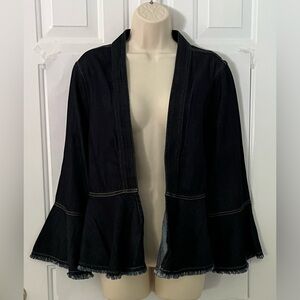 Tommy Bahama Black Denim Cardigan